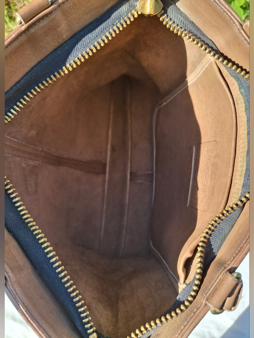 VTG 70's Coach Glove-Tanned Leather Cashin Carry Slim Tote Skinny Tote #9546 - Picture 10 of 14